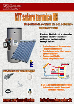 kit solare sottovuoto